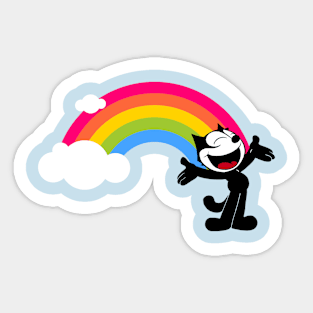 FELIX the CAT RAINBOW Sticker